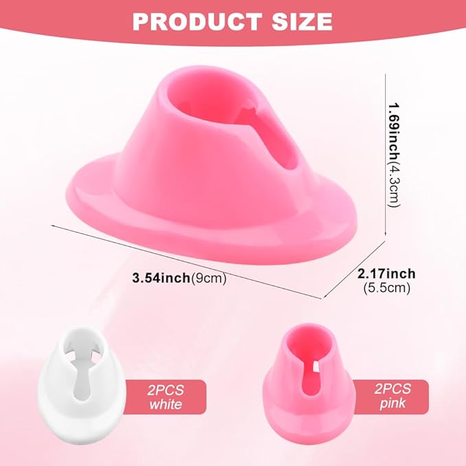 4PCS Nail Polish Bottle Holder Soft Rubber Nail Polish Bottle Holder Anti-Spill Bottles Stand Nails Holders For Painting Manicure Display Tools Nails Polishes Accessories