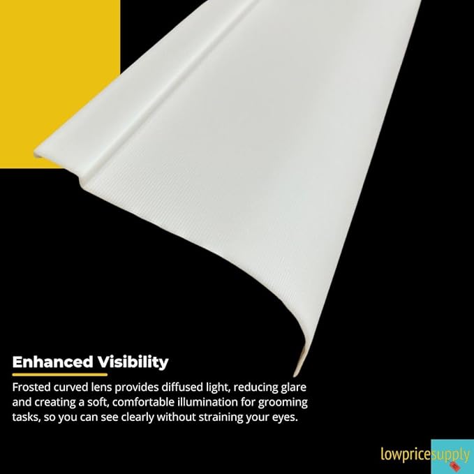 Replacement Lens For 24"H Lighted Medicine Cabinet, Replacement Lens Cover Diffuser, Frosted Medicine Cabinet Light Lens for Medicine Cabin FLAT or CURVED Style (CURVED 23.5'' X 4.88'')