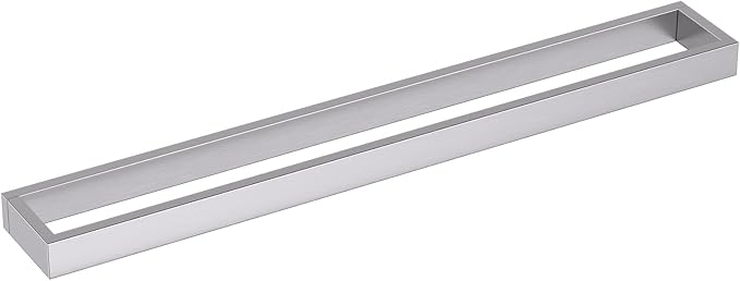 TNOMS Single Towel Bar Towel Holder Bathroom Hardware Accessories,Stainless Steel Wall-Mounted Towel Rack Towel Rail,24 Inches Brushed Nickel