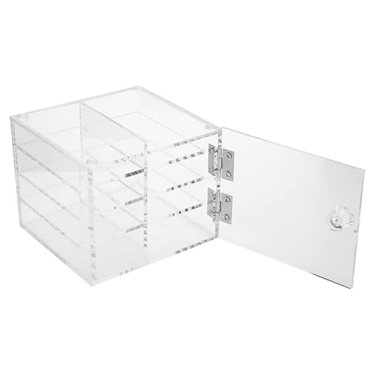 Clear Eyelash Storage Box, 8 Layer False Eyelash Extension Display Box, Acrylic Eyelash Storage Case Eyelash Extension Graft Tool Eyelash Adhesive Pallet Holder False Eyelash Organizer Tool