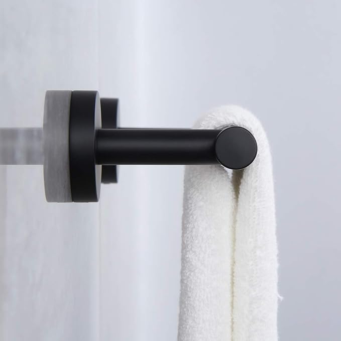 Matte Black Hand Towel Bar SUS 304 Stainless Steel 12-Inch Towel Rack Holder for Bathroom Wall Mount