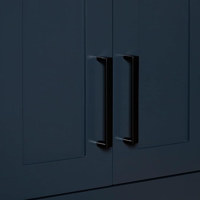 ARIEL Bathroom Wall Cabinet 26" H x 21" W x 8" D - Closed Door - Midnight Blue