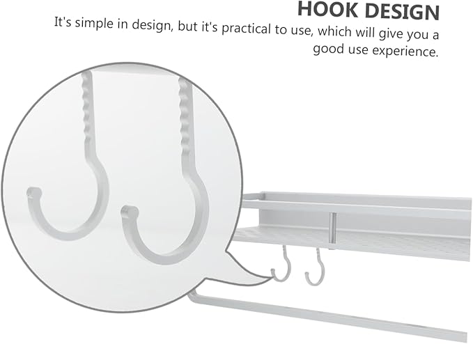 1set Multipurpose Wall-Mounted Storage Rack Hanging Shelf for Bathroom Kitchen and Household Organization Design for Easy Drying and Cleanliness