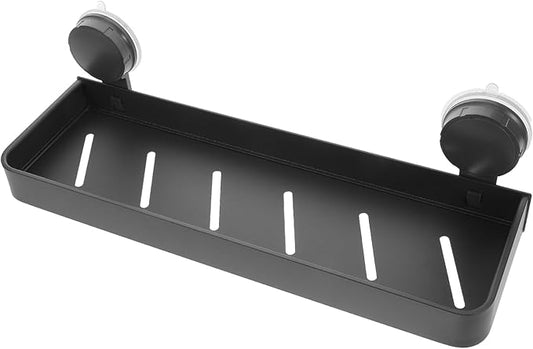 MAGICLULU Bathroom Shelf Wall Organizer Suction Cup Storage Rack for Toiletries Makeup No Drill Installation Stylish Design for Smooth Surfaces Efficient Bathroom Organization