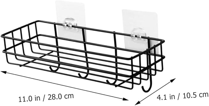 Luxshiny 2pcs Bathroom Shelves Organizer over The Door Organizer Storage Rack Hooks Wall Hanging Shelf