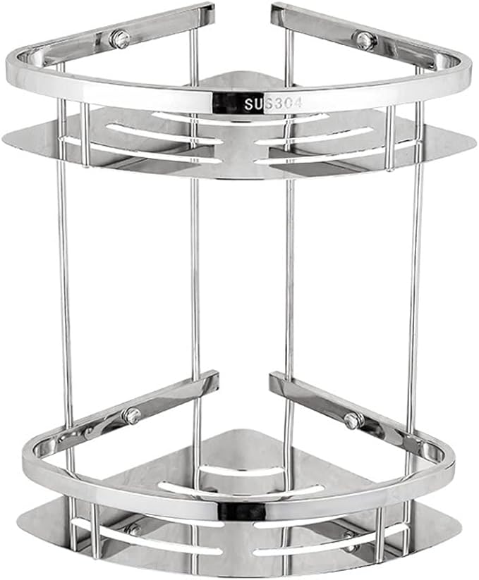 Stainless Steel Shelf Bathroom Toilet Corner Shelf Bathroom Bathroom Double Triangular Shelf