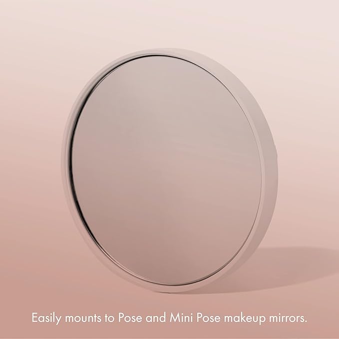 Vanity Planet Pose Mini Travel Mirror Magnifier Attachable 10x Magnifying Mirror with Suction Mount - Mounts Easily to Pose and Mini Pose Makeup Mirrors