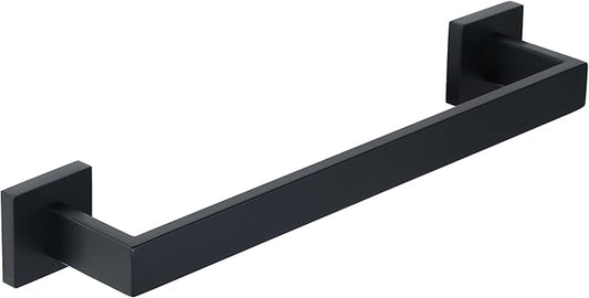 Alise Towel Bar for Bathroom Wall Mounted 12 Inch Towel Racks for Bathroom & Kitchen,Heavy Duty SUS304 Stainless Steel Towel Holder Towel Hanger for Bathroom Walls,Matte Black