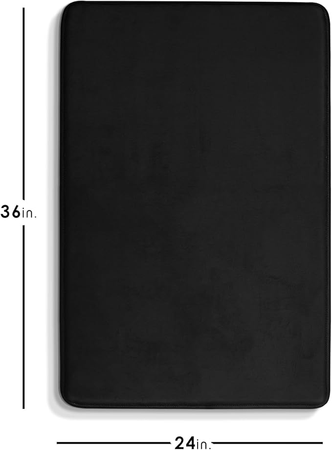 Clara Clark Bathroom Rugs, Velvet Memory Foam Bath Mat, Non-Slip Bath Rugs, Machine Wash, Dries Quickly, Ultra Soft Plush Bath Mats for Bathroom,