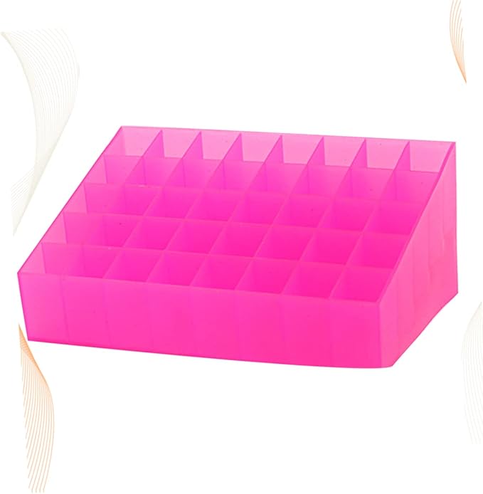 Vanity Makeup Holder 40 Slots Lipstick Storage Box Organizer for Travel Home Desk Modern Design