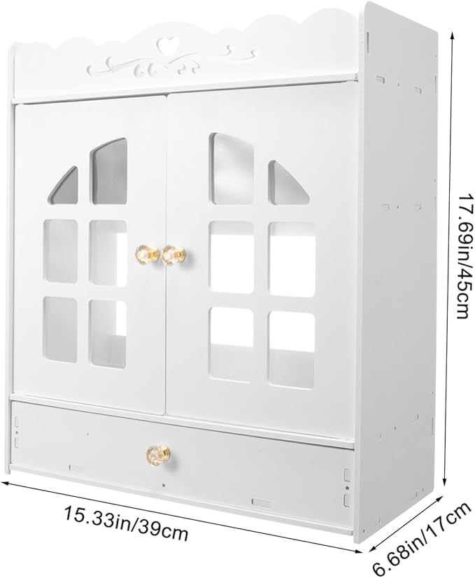 Bathroom Shelves Wall Mounted Restroom Organizer Wall Mount Cabinet for Bathroom Supplies