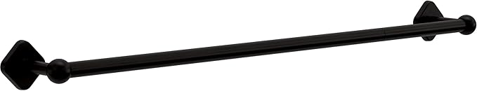 Franklin Brass Gainesville (1-Pack) 18'' Towel Rack w/ 6" Extender for Bathroom Matte Black Towel Bar for Bathroom Wall Mounted Towel Holder Rod GNV26-MB