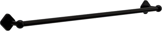 Franklin Brass Gainesville (1-Pack) 18'' Towel Rack w/ 6" Extender for Bathroom Matte Black Towel Bar for Bathroom Wall Mounted Towel Holder Rod GNV26-MB