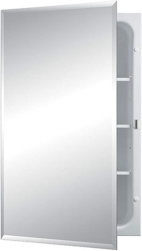 Jensen 1459 Horizon Frameless Single-Door Recessed Medicine Cabinet