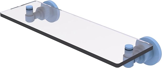 Allied Brass Washington Square Collection Glass Vanity Shelf with Beveled Edges