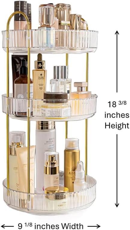 Makeup and Jewelry Organizer. Rotating. Three levels.
