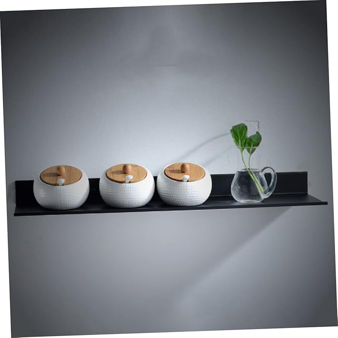 PRETYZOOM Bathroom Shelf Wall Mount Floating Shelves Storage Rack Rustproof Space Saving