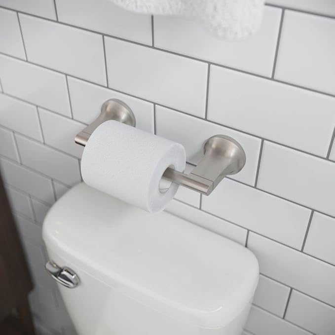 Pfister BPHPFM0GS Pfirst Modern Toilet Paper Holder, Spot Defense Brushed Nickel