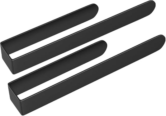 szhdxsy 2pcs Towel Holder SUS 304 Stainless Steel Brushed Hand Towel Rod, Self Adhesive Towel Holder Towel Rod Towel Rack for Bathroom (Black, 14)