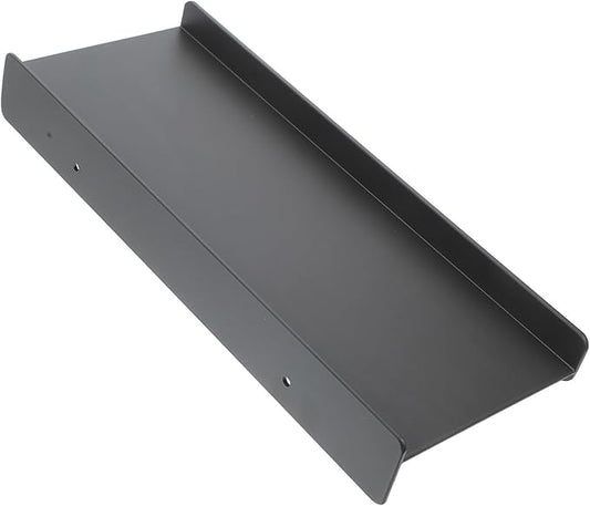 Bathroom Shelf Organizer 12 Inch Wall Mounted Aluminum Alloy Heavy Duty Floating Shelf Gunmetal Gray for Bathroom Storage and Space-Saving