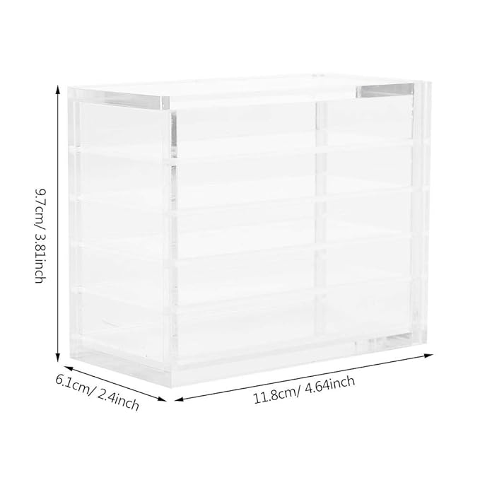 Plastic Eyelash Storage Box, 5 Layers Makeup Organizer Grafting Eyelashes Glue Pallet Holder