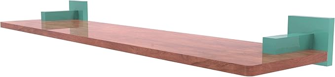 Allied Brass MT-1-22-IRW-SFG Montero Collection 22 Inch Solid IPE Ironwood Shelf, Sea Foam Green
