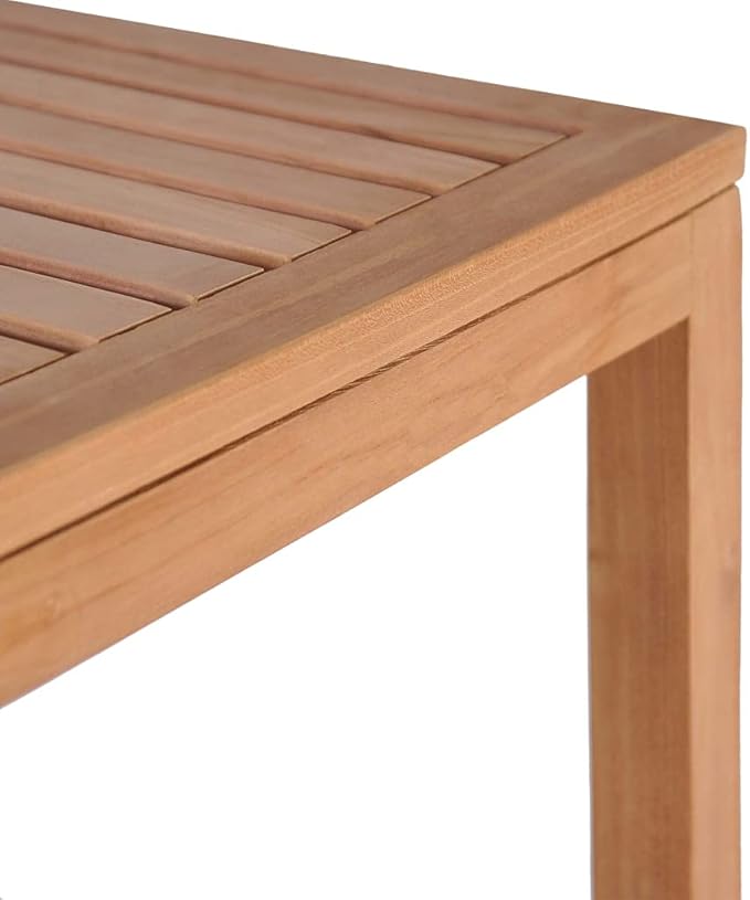 Solid Teak Wood Storage Rack for Bathroom, Natural Finish Teak Wood Storage Organizer with Four Shelves, Traditional Style Solid Rack for Bedroom or Living Room
