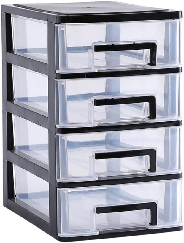 4 Layers drawer storage organizer drawers desktop plastic three craft Type Storage Box Plastic Mini