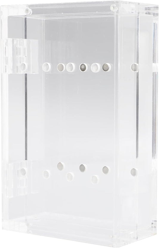 ZJchao Tweezer Holder Stand, Thickened Acrylic Magnetic Transparent Eyelash Extension Tweezers Organizer with 8 Holes for Beauty Eyelash Shop, Nail Salon, Beauty Salon