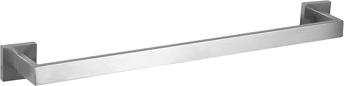 SEIDO 32 Inch Brushed Nickel Towel Bar, Heavy Duty & Rust-Proof 304 Stainless Steel Bath Towel Holder, Modern Square Wall Mounted Towel Rack for Bathroom, Kitchen, RV