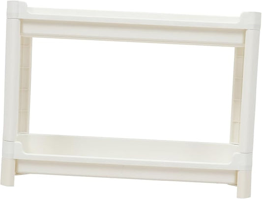 Garneck Multifunctional Storage Rack Pp Plastic Space-Saving Corner Bathroom Shelf