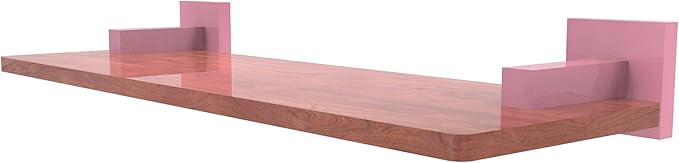 Allied Brass MT-1-16-IRW-PNK Montero Collection 16 Inch Solid IPE Ironwood Shelf, Pink