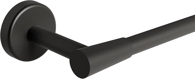HELVEX Deco Collection Towel Bar Bathroom Accessory, Bathroom Towel Holder Bathroom Hardware, Matte Black Finish UDC-05-MB