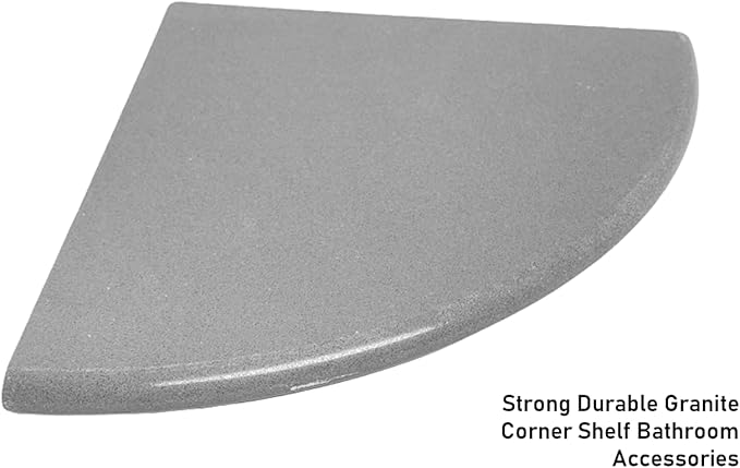 Premium Quality Gray Granite Grey Marble Corner Shelf Polished 9'' (1)