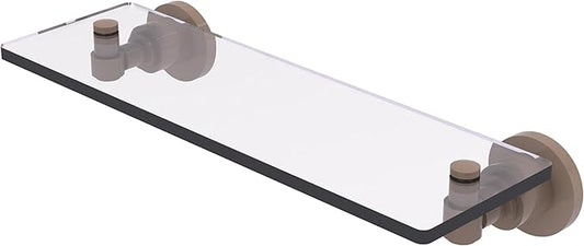 Allied Brass Washington Square Collection Glass Vanity Shelf with Beveled Edges