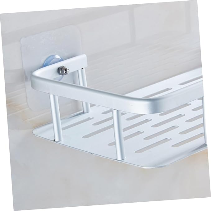 Cabilock Aluminum Bathroom Shelf with Disc Wall Mounted Storage Organizer for Kitchen and Bathroom Design Space Saving Easy to Clean