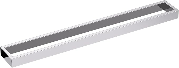TNOMS Single Towel Bar Towel Holder Bathroom Hardware Accessories,Stainless Steel Wall-Mounted Towel Rack Towel Rail,24 Inches Polished Chrome