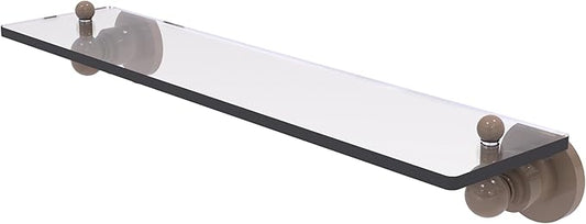 Allied Brass AP-1/22-SHB Astor Place 22 inch Glass Vanity Shelf with Beveled Edges, Shaded Beige