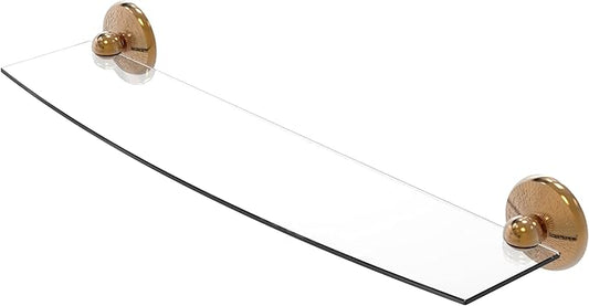 Allied Brass MC-33/24-BBR Monte Carlo Collection 24 Inch Glass Shelf, Brushed Bronze