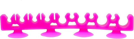 Makeup Organizer Rack, Silicone Brush Holder Rack, Cosmetic Brush Holder Supplies for Girls 1pc (Black)