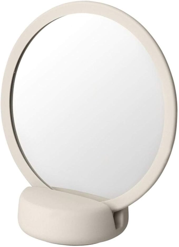 blomus SONO Magnifying Vanity Mirror 18.5cmx17cmx9cm / 7.3"x6.7"x 3.5" Moonbeam (Beige)