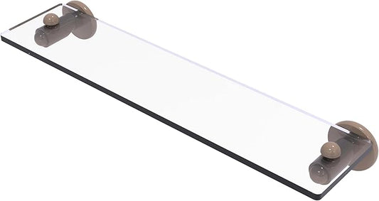 Allied Brass Soho Collection Glass Vanity Shelf with Beveled Edges