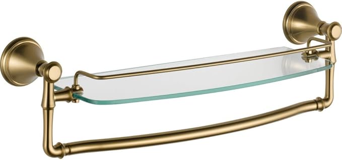 DELTA 79710-CZ, 18" Glass Shelf with Bar, Champagne Bronze