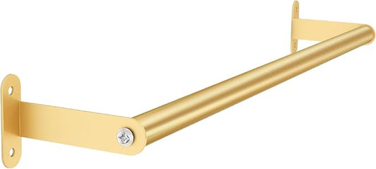 Bath Towel Bars, MKO Gold Towel Bar Towel Holder, Heavy Duty Towel Racks for Bathroom Wall, 16 Inch Single Towel Rods