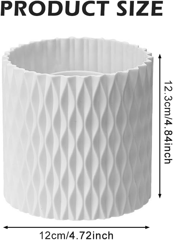Makeup Brush Holder Organizer, 360?? Rotating Multi-Functional Pen Holder for Desk, 5 Slot Makeup Spinning Storage Rack for Bathroom Drawers,Vanities,Countertops,Office Desk(white)