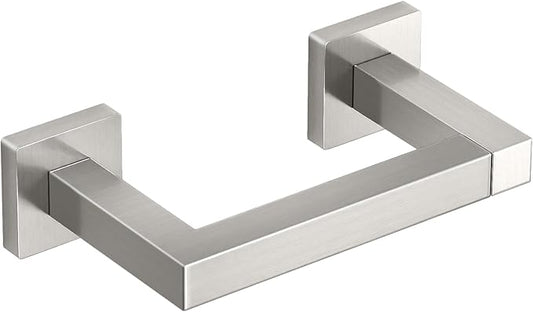 FEILERN Toilet Paper Holder Wall Mounted Post Pivoting Square Tissue Holders Roll Holder Hangers for Bathroom Commercial Toilet Paper Dispenser, Brushed Nickel