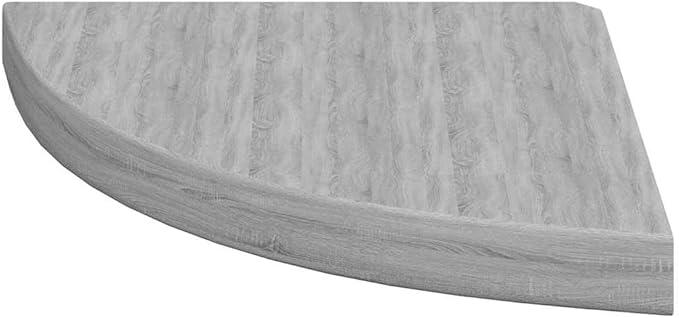 Wall Corner Shelf Set of 2, Floating Shelves for Bedroom Living Room, Modern Triangular Honeycomb MDF Display Shelves for Small Space Storage, Concrete Grey
