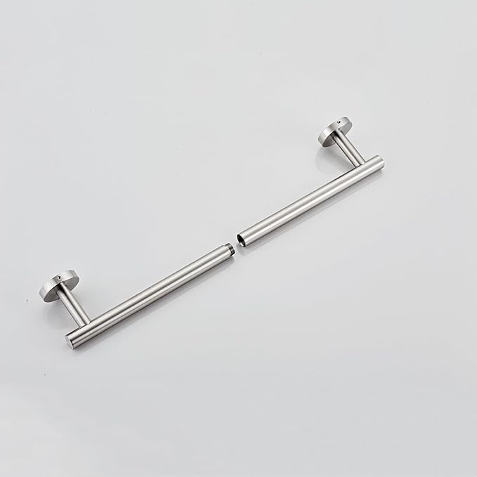 Bath Towel Bar, 18 Inch 304 Stainless Steel Thicken Towel Holder for Bathroom Wall, Towel Holder Brushed Nickel Finished Wall Mount(Total Length 20-Inch)
