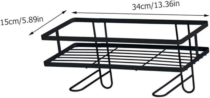BESTOYARD 1 Set Bathroom Toilet Tank Storage Rack Elegant Over Toilet Shelf for Organizing Sundries Simple Design with Nail Fixers Bathroom Storage