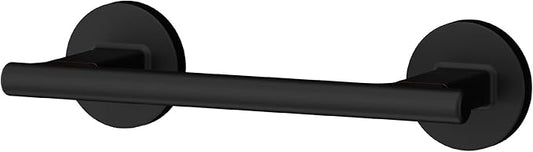 Pfister Capistrano Toilet Paper Holder, Bathroom Tissue Roll Holder, Wall-Mounted, Screw-in, Matte Black Finish, BPHCSO0B